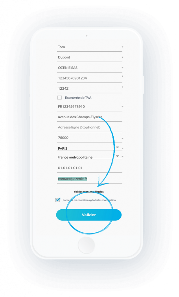 ÕZénie mobile - Inscription - Étape 4